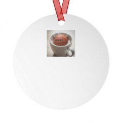 Metal Round Christmas Ornament
