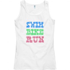 SWIM BIKE RUN GRAPHIC MULTI