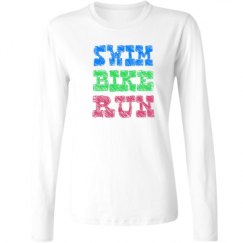 Ladies Relaxed Fit Basic Long Sleeve Tee