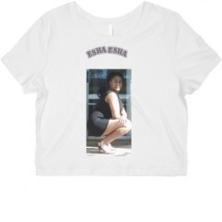 Ladies Slim Fit Crop Top Tee