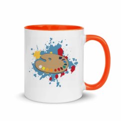 11oz Ceramic Mug with Color Inside