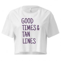 Ladies Festival Cali Crop Top Tee