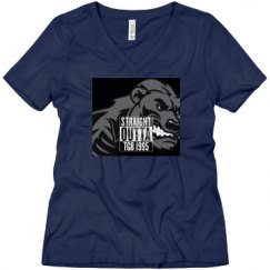 Ladies Relaxed Fit V-Neck Tee