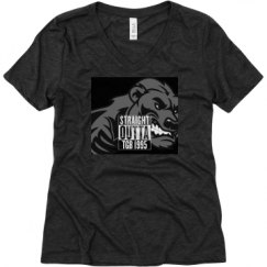 Ladies Relaxed Fit Super Soft Triblend V-Neck Tee