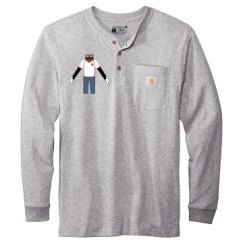 Unisex Carhartt Long Sleeve Henley Tee