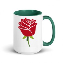 15oz Ceramic Mug with Color Inside