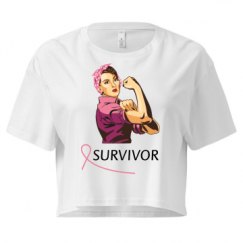 Ladies Festival Cali Crop Top Tee