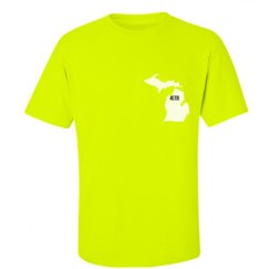 Unisex Ultra Cotton Safety Neon Crewneck Tee