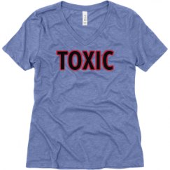 Ladies Relaxed Fit Super Soft Triblend V-Neck Tee