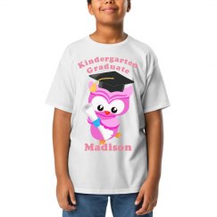 Kindergarten Graduate Owl Pink