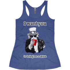 Ladies Slim Fit Super Soft Racerback Triblend Tank