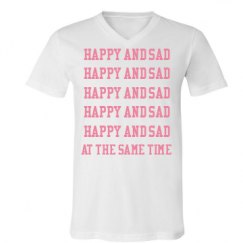 Unisex V-Neck Jersey Tee