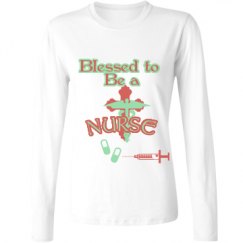 Ladies Relaxed Fit Basic Long Sleeve Tee