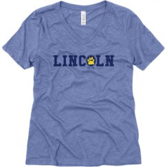 Ladies Relaxed Fit Super Soft Triblend V-Neck Tee