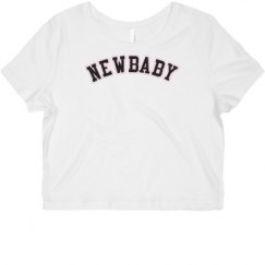 Ladies Slim Fit Crop Top Tee