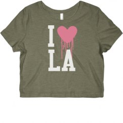 Ladies Slim Fit Crop Top Tee