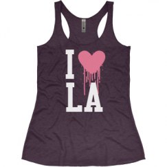 Ladies Slim Fit Super Soft Racerback Triblend Tank