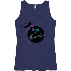 Navy Semi Slim Tank with Zeal Logo