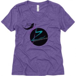 Ladies Relaxed Fit Super Soft Triblend V-Neck Tee