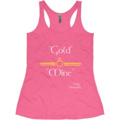 Gold Mind Womens Tank Pink