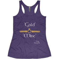 Gold Mind Womens Tank Purple