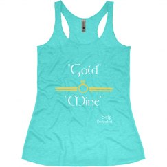 Gold Mind Womens Tank Tahiti Blue