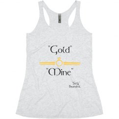 Gold Mind Womens Tank Gray