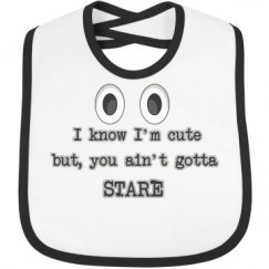 Infant Contrast Trim Bib