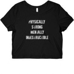 Ladies Slim Fit Crop Top Tee