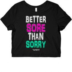 Ladies Slim Fit Crop Top Tee