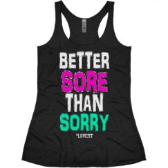 Ladies Slim Fit Super Soft Racerback Triblend Tank