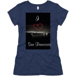 Ladies Slim Fit Super Soft Triblend Tee