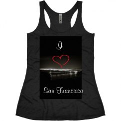 Ladies Slim Fit Super Soft Racerback Triblend Tank