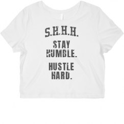 Ladies Slim Fit Crop Top Tee