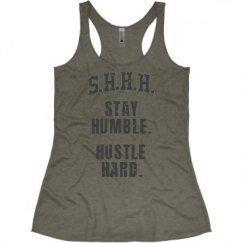 Ladies Slim Fit Super Soft Racerback Triblend Tank