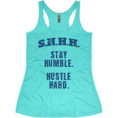 Ladies Slim Fit Super Soft Racerback Triblend Tank