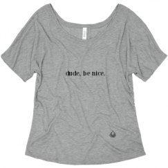 Ladies Flowy Slouchy Tee