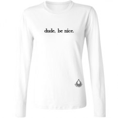 Ladies Relaxed Fit Basic Long Sleeve Tee