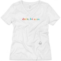 Ladies Relaxed Fit V-Neck Tee