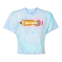 Women's Tie Dye Crop Top Tee