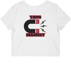 Ladies Slim Fit Crop Top Tee