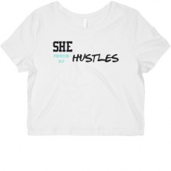 Ladies Slim Fit Crop Top Tee