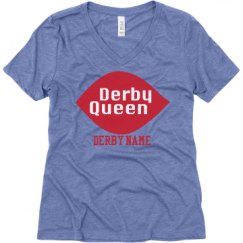 Ladies Relaxed Fit Super Soft Triblend V-Neck Tee