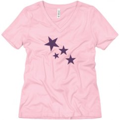 Ladies Relaxed Fit V-Neck Tee