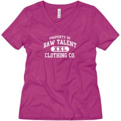 Ladies Relaxed Fit V-Neck Tee