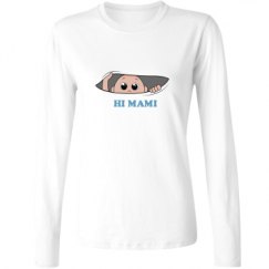 Ladies Relaxed Fit Basic Long Sleeve Tee