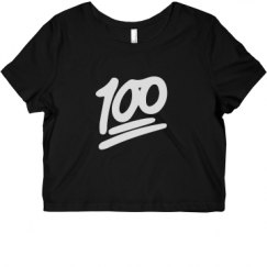 Ladies Slim Fit Crop Top Tee