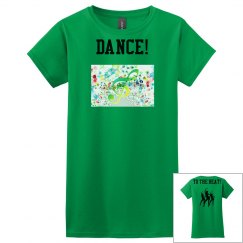 Dance music notes top