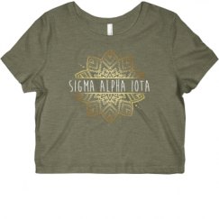 Ladies Slim Fit Crop Top Tee