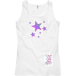 Purple stars tank top